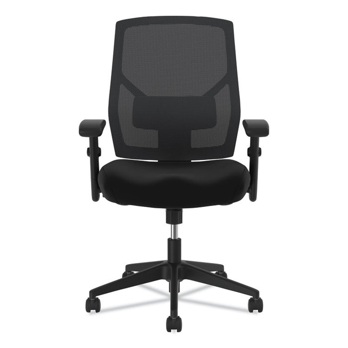 VL581 High-Back Task Chair, Supports Up to 250 lb, 18" to 22" Seat Height, Black