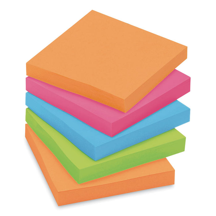 Pads in Energy Boost Collection Colors, Cabinet Pack, 3" x 3", 70 Sheets/Pad, 24 Pads/Pack