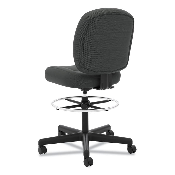 VL215 Task Stool, Supports up to 250 lbs., Black Seat/Black Back, Black Base