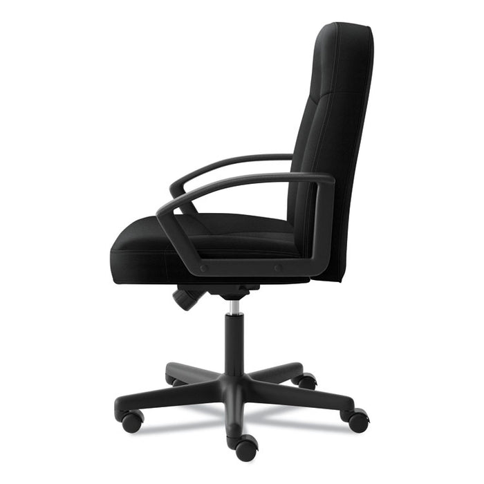 HVL601 Series Executive High-Back Chair, Supports Up to 250 lb, 17.44" to 20.94" Seat Height, Black