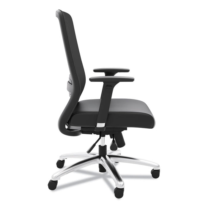 Exposure Mesh High-Back Task Chair, Supports up to 250 lbs., Black Seat/Black Back, Black Base