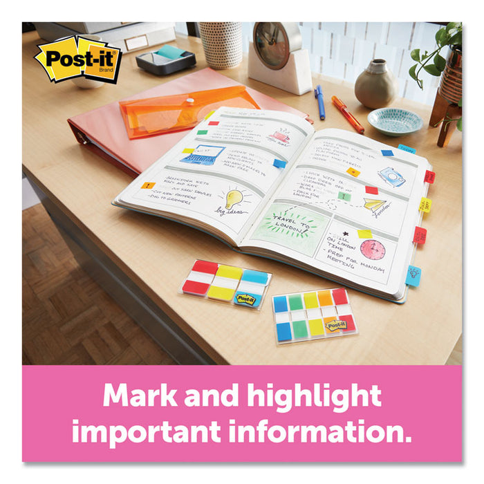 Page Flags in Desk Grip Dispenser, 1 x 1 3/4, Blue, 200/Dispenser