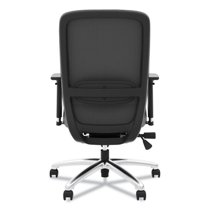 Exposure Mesh High-Back Task Chair, Supports up to 250 lbs., Black Seat/Black Back, Black Base