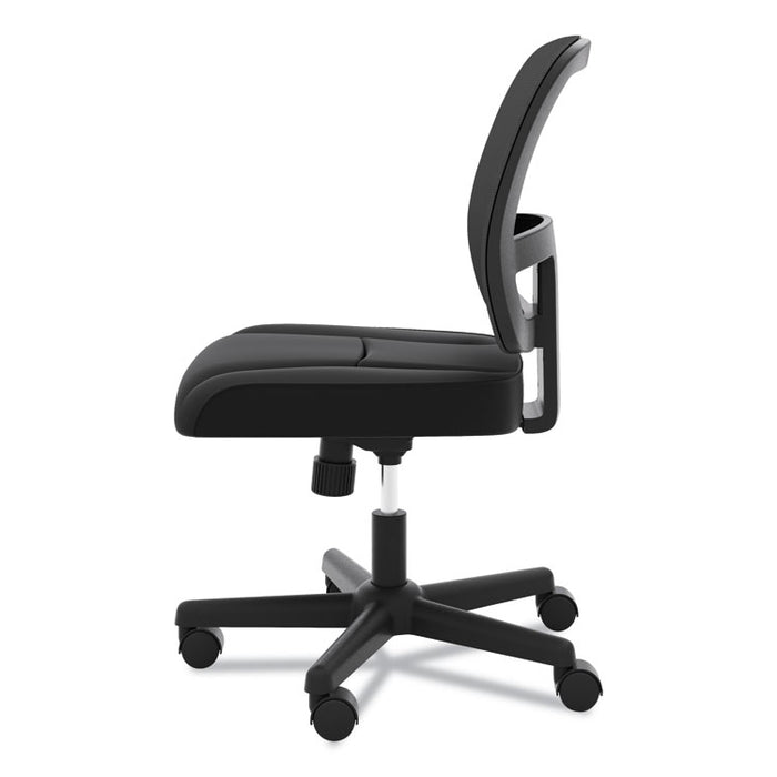ValuTask Mesh Back Task Chair, Supports up to 250 lbs., Black Seat/Black Back, Black Base