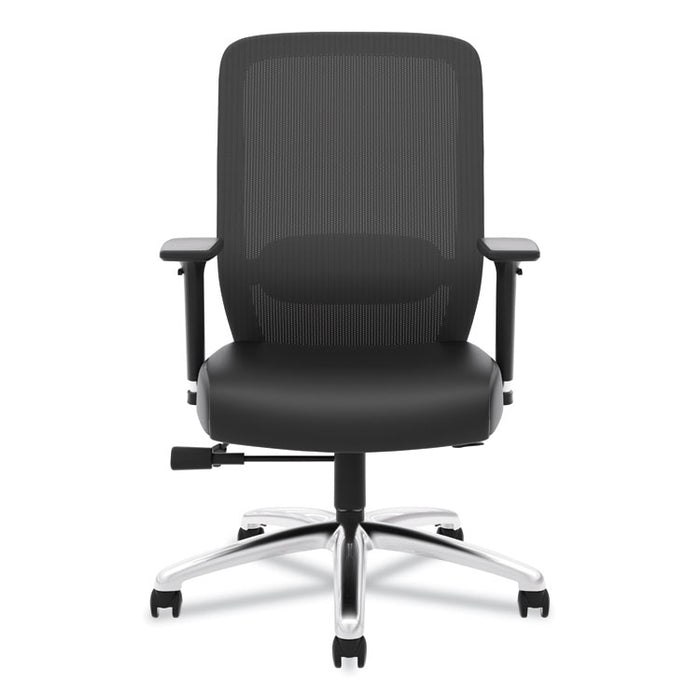 Exposure Mesh High-Back Task Chair, Supports up to 250 lbs., Black Seat/Black Back, Black Base
