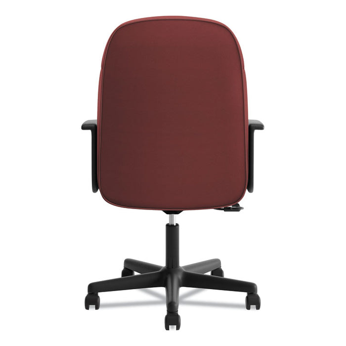 HVL601 Series Executive High-Back Chair, Supports up to 250 lbs., Burgundy Seat/Burgundy Back, Black Base
