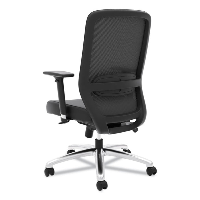 Exposure Mesh High-Back Task Chair, Supports up to 250 lbs., Black Seat/Black Back, Black Base