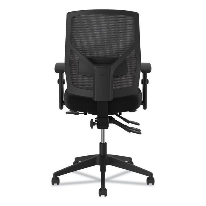 VL582 High-Back Task Chair, Supports up to 250 lbs., Black Seat/Black Back, Black Base
