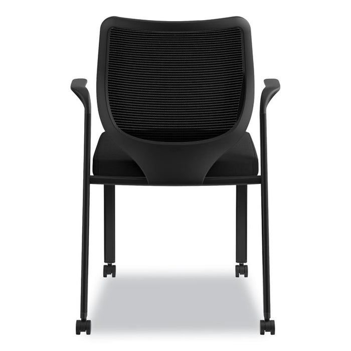 Nucleus Series Multipurpose Stacking Chair, ilira-Stretch M4 Back, Supports Up to 300 lb, Black