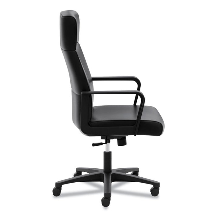 HVL604 High-Back Executive Chair, Supports Up to 250 lb, 16.25" to 20.75" Seat Height, Black