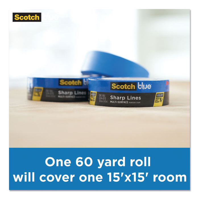 Ultra Sharp Lines Multi-Surface Painter's Tape, 3" Core, 1.41" x 45 yds, Blue
