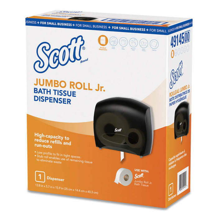 JRT Jr. Escort Jumbo Roll Bath Tissue Dispenser, 16" x 5.75" x 13.88", Black