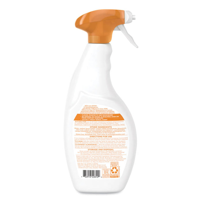 Botanical Disinfecting Multi-Surface Cleaner, 26 oz Spray Bottle, 8/Carton