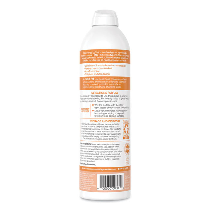 Disinfectant Sprays, Fresh Citrus/Thyme, 13.9 oz, Spray Bottle, 8/Carton