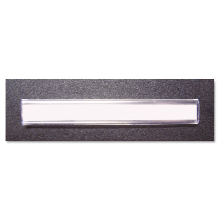 Kwik-File Mailflow-To-Go Mailroom System Label Holders, Side Load, 3 x 0.38, Clear, 20/Pack