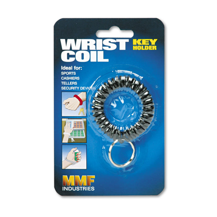 Wrist Coil with Key Ring, Black