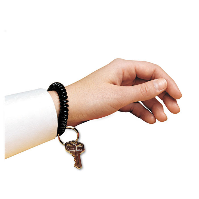Wrist Coil with Key Ring, Black