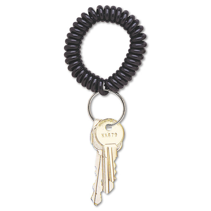Wrist Coil with Key Ring, Black