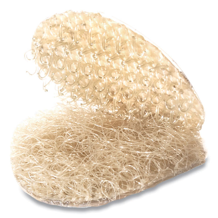 Sticky-Back Fasteners with Dispenser Box, Removable Adhesive, 0.75" dia, Beige, 200/Roll