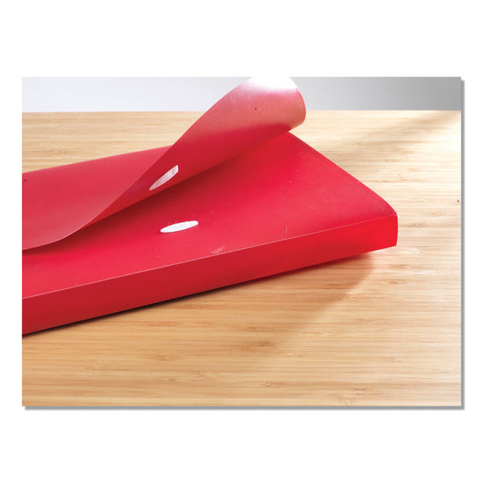 Wafer-Thin Hook and Loop Fasteners, 0.5" x 1.25", White, 40/Pack