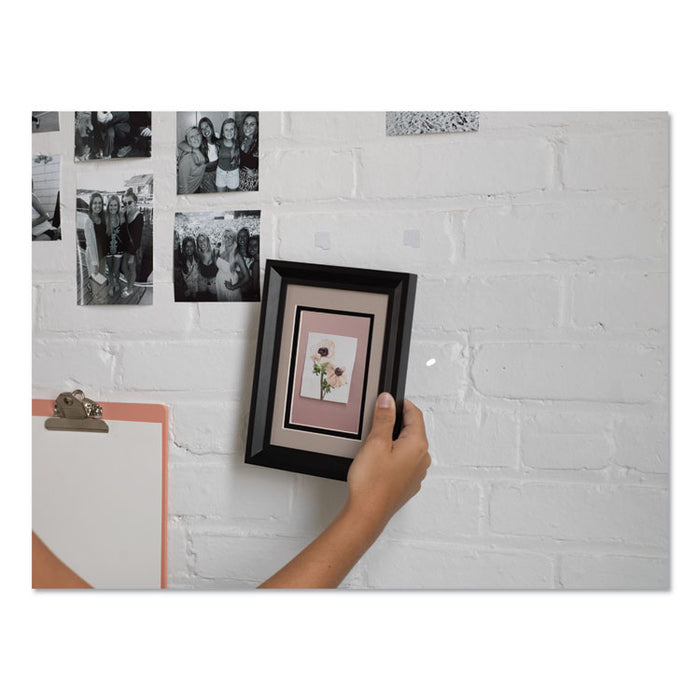 HANGables Removable Wall Fasteners, 0.75" x 0.75", White, 16/Pack