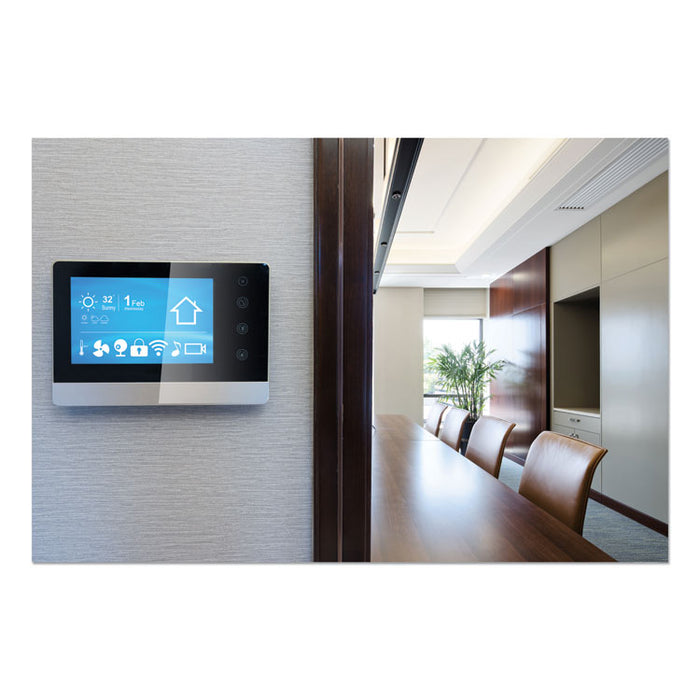 Sticky-Back Fasteners with Dispenser, Removable Adhesive, 0.75" x 5 ft, White