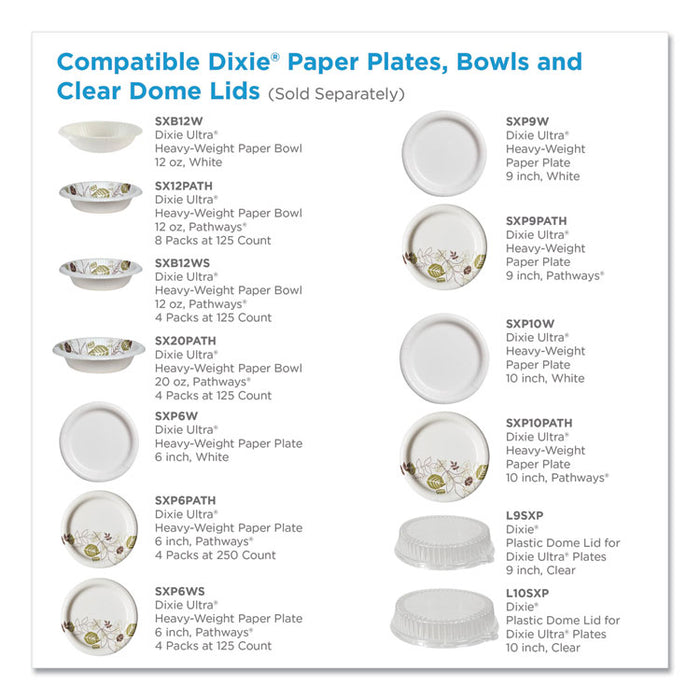 Pathways Heavyweight Paper Bowls, 20oz, Green/Burgundy, 500/Carton