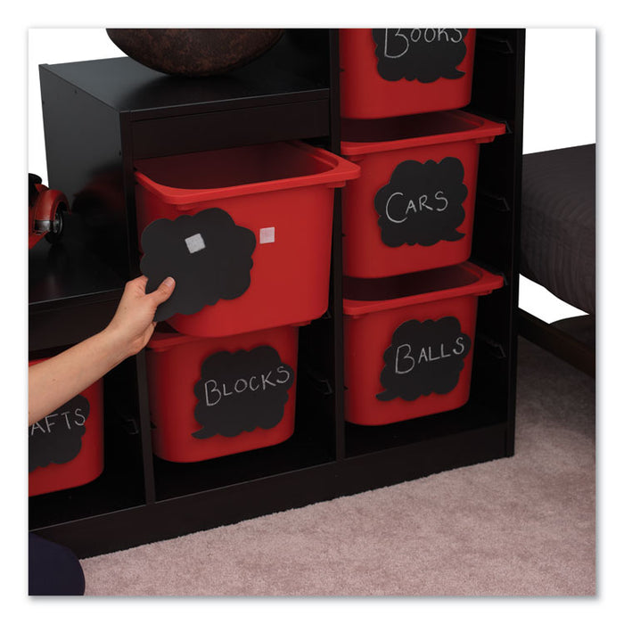 Sticky-Back Fasteners, Removable Adhesive, 0.88" x 0.88", White, 12/Pack