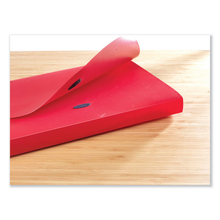 Wafer-Thin Hook and Loop Fasteners, 0.5" x 1.25", Black, 40/Pack