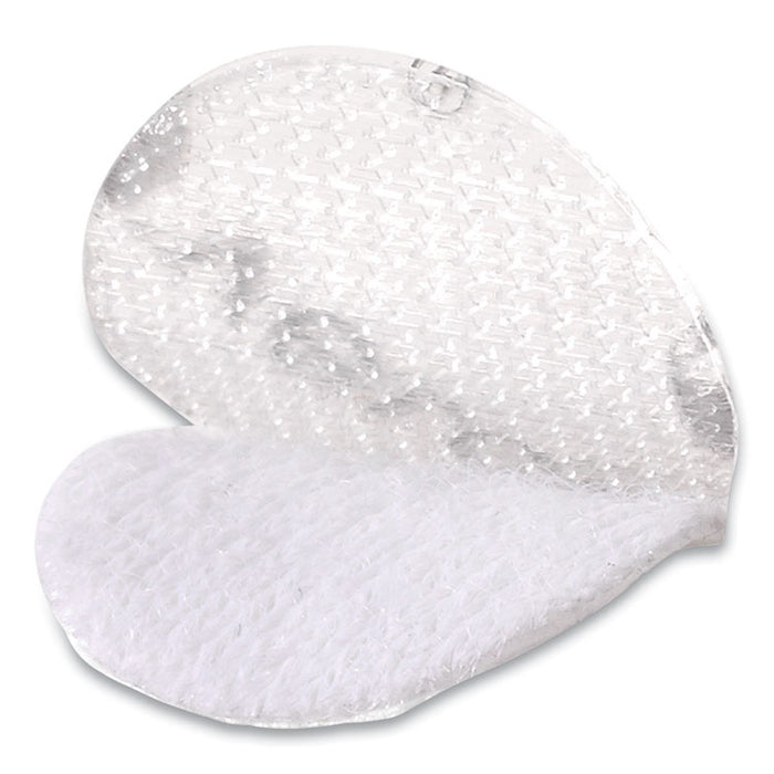 Sticky-Back Fasteners, Removable Adhesive, 0.63" dia, Clear, 75/Pack
