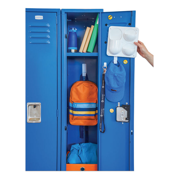 Sticky-Back Fasteners with Dispenser Box, Removable Adhesive, 0.75" dia, Beige, 200/Roll