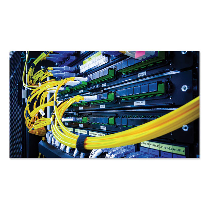 ONE-WRAP Pre-Cut Thin Ties, 0.5" x 8", Black/Gray, 50/Pack