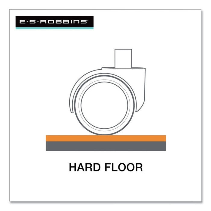 EverLife Workstation Chair Mat for Hard Floors, With Lip, 66 x 60, Clear