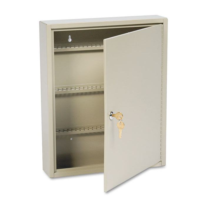 Uni-Tag Key Cabinet, 110-Key,Steel, Sand, 14 x 3 1/8 x 17 1/8
