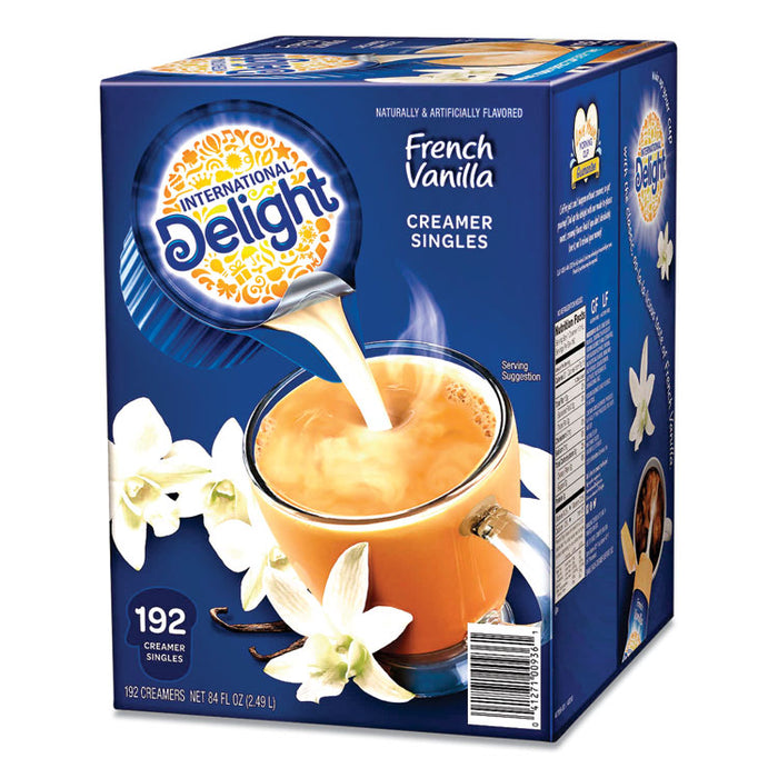 Flavored Liquid Non-Dairy Coffee Creamer, French Vanilla, 0.4375 oz Cups, 192/CT