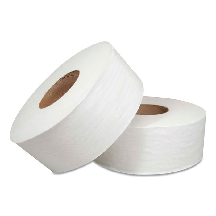 Jumbo Bath Tissue, Septic Safe, 1-Ply, White, 2,000 ft, 12/Carton