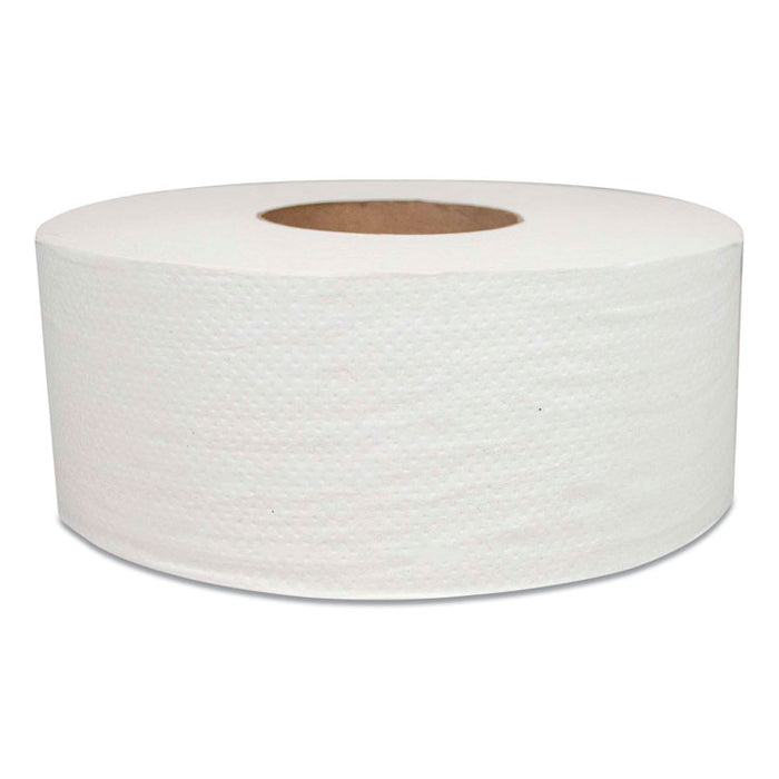 Jumbo Bath Tissue, Septic Safe, 2-Ply, White, 3.3" x 700 ft, 12 Rolls/Carton