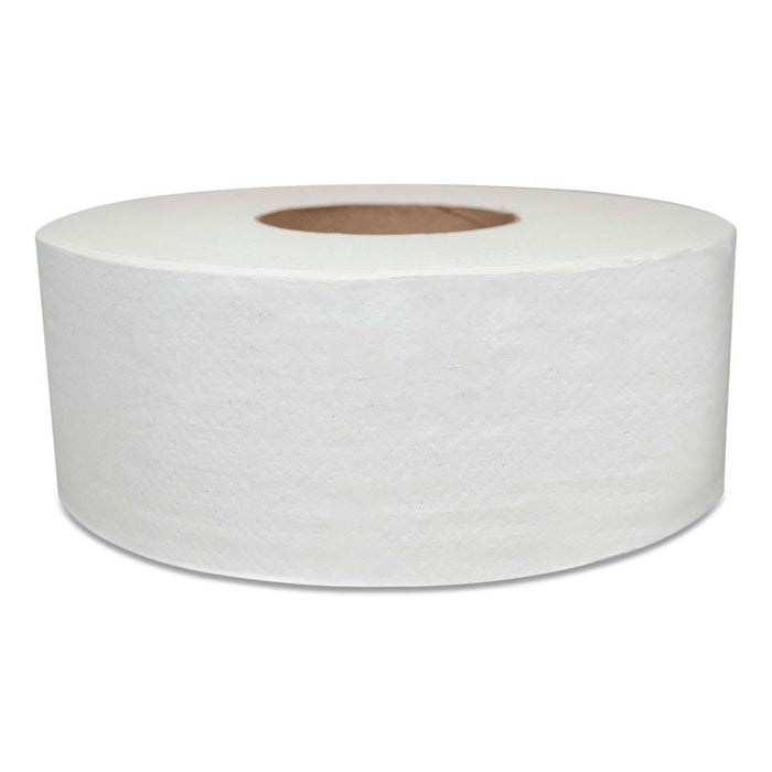 Jumbo Bath Tissue, Septic Safe, 1-Ply, White, 2,000 ft, 12/Carton