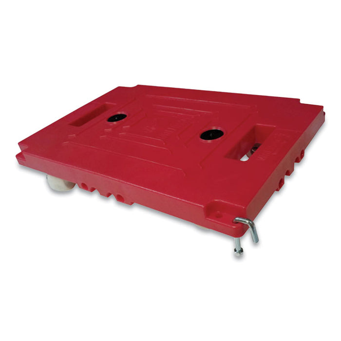 Mule Dollies, 500 lb Capacity, 17.75" x 12.75" x 3.375", Red, 2/Pack