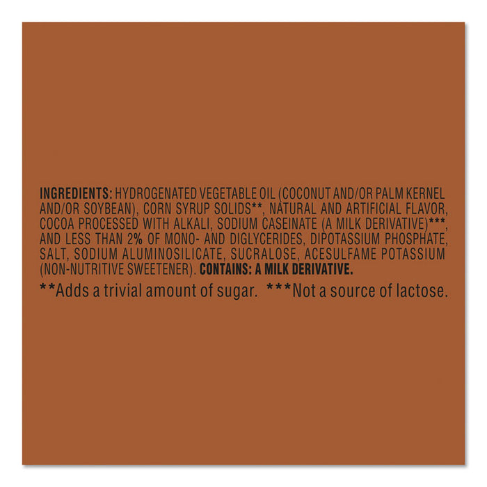 Sugar Free Chocolate Creme Powdered Creamer, 10.2 oz, 6/Carton