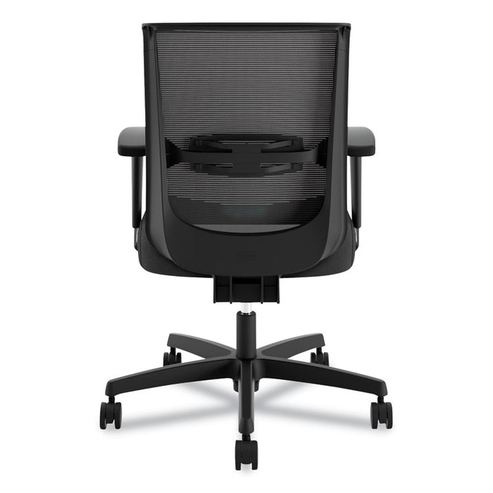 Convergence Mid-Back Task Chair with Syncho-Tilt Control, Supports up to 275 lbs, Black Seat, Black Back, Black Base