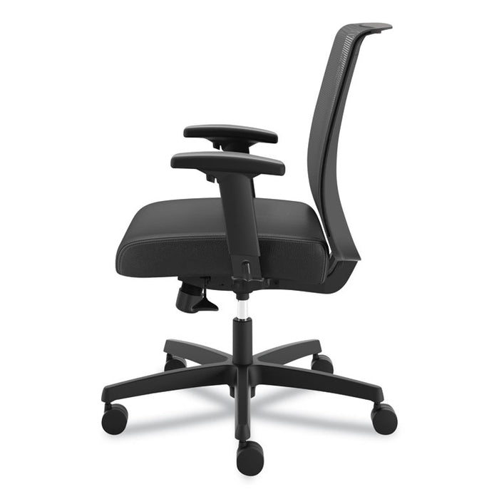 Convergence Mid-Back Task Chair with Syncho-Tilt Control, Supports up to 275 lbs, Black Seat, Black Back, Black Base