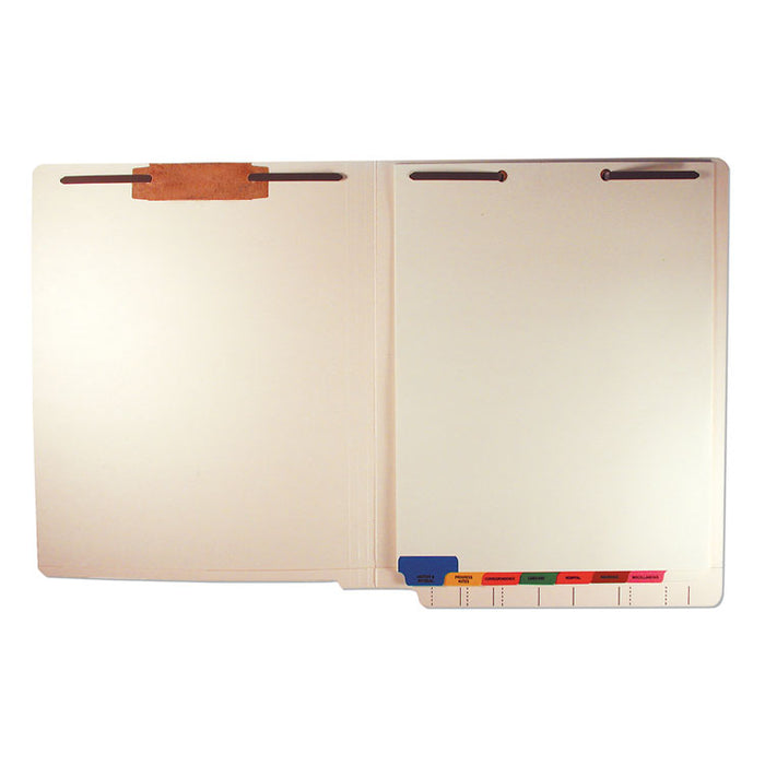 Bottom Tab Medical Chart Divider Sets, 8-Tab, Assorted Medical, 11.38 x 8.5, Manila, 40 Sets