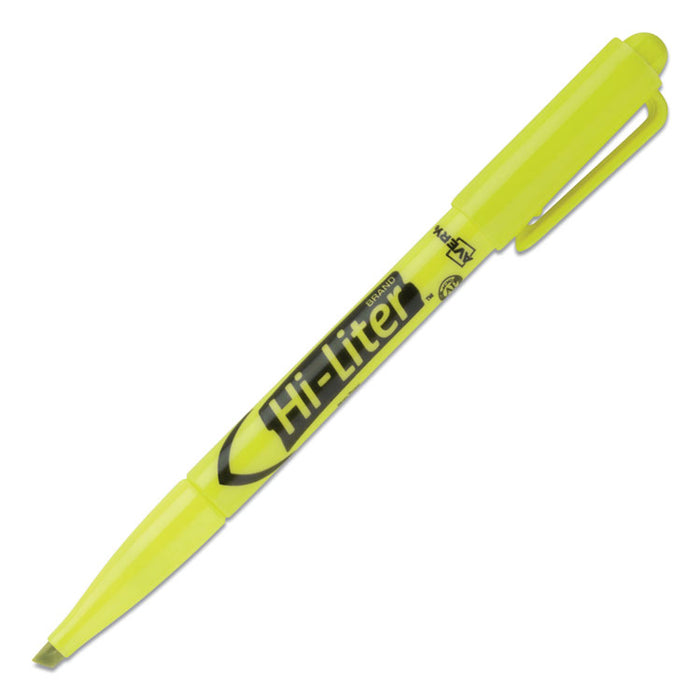 HI-LITER Pen-Style Highlighters, Assorted Ink Colors, Chisel Tip, Assorted Barrel Colors, 6/Set