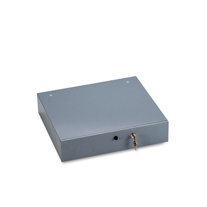 Alarm Alert Steel Cash Drawer w/Key & Push-Button Release Lock, Black