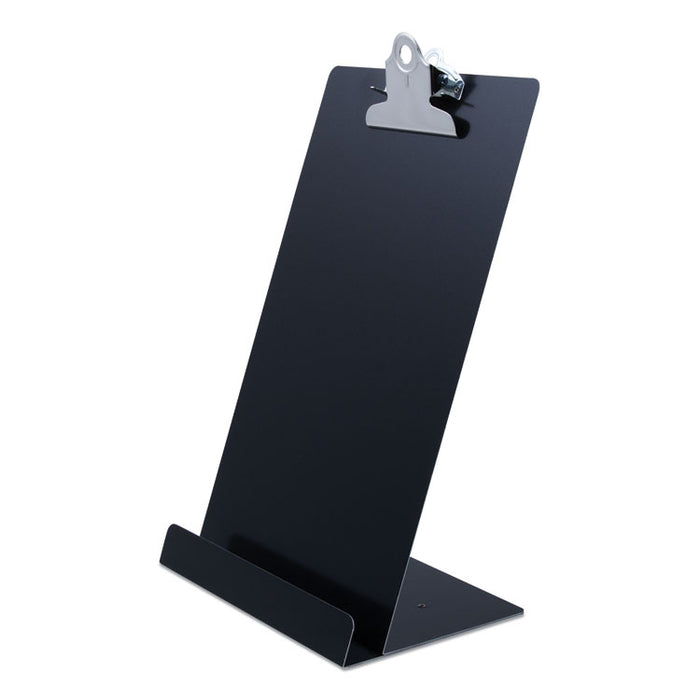 Free Standing Clipboard and Tablet Stand, 1" Clip Capacity, Memo Size: Holds 6 x 9 Sheets, Black