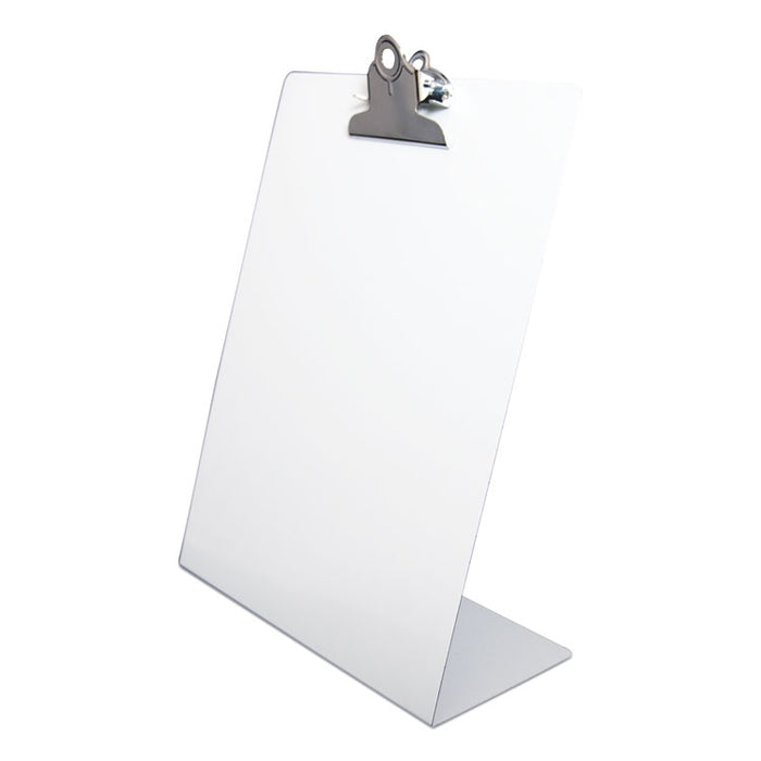 Free Standing Clipboard, Portrait, 1" Clip Capacity, 8.5 x 11 Sheets, White