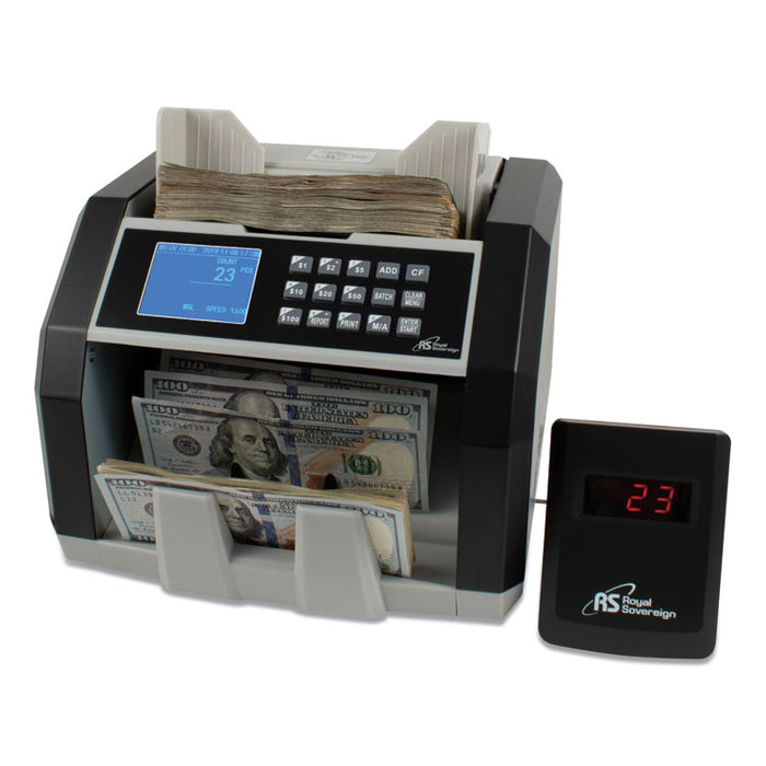 Front Load Bill Counter w/ Value Counting/Counterfeit Detection, 1500 Bills/Min