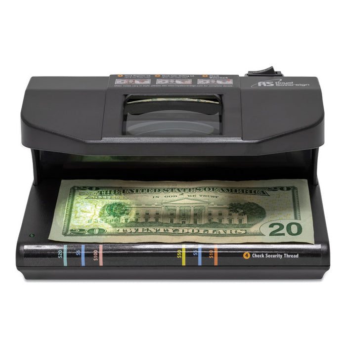 Four-Way Counterfeit Detector, UV, Fluorescent, Magnetic, Magnifier