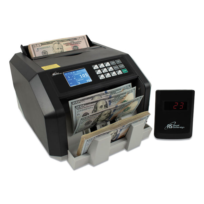 Back Load Bill Counter w/ Value Counting/Counterfeit Detection, 1400 Bills/Min